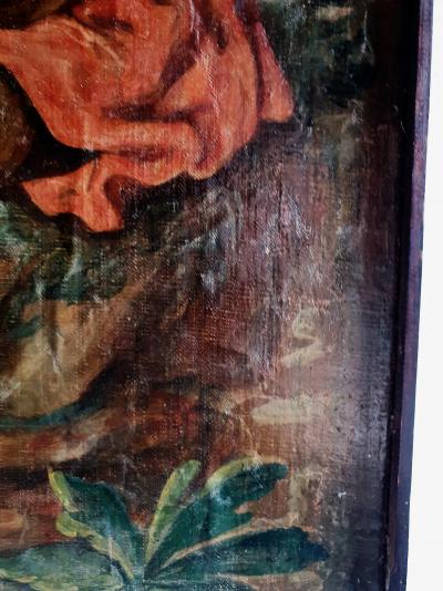 non signé - le joueur de cornemuse, vers 1880 - Huile sur toile 2