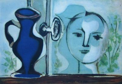 Pablo PICASSO (d’après) - La tête, 1946 - Héliogravure signée 2