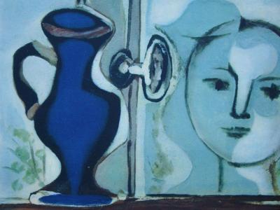Pablo PICASSO (d’après) - La tête, 1946 - Héliogravure signée 2