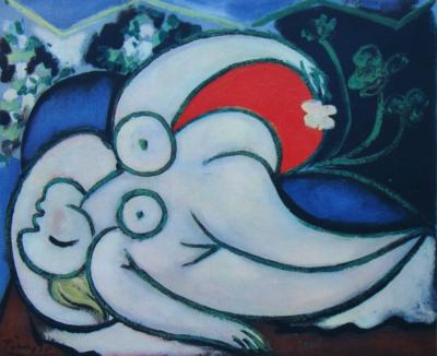 Pablo PICASSO (d’après) - Nu, 1946 - Héliogravure signée 2