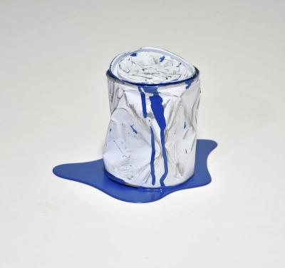 Yannick Bouillault - Le vieux pot de peinture Bleu - Métal 2