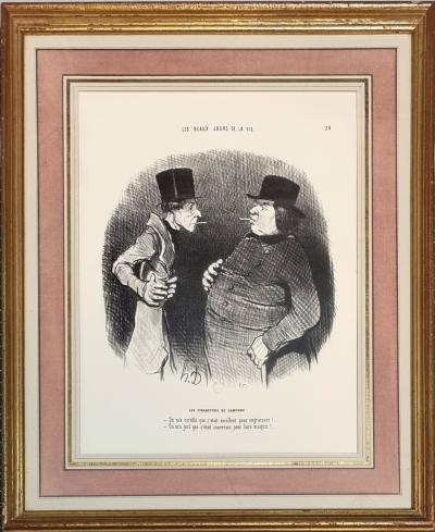 Honoré Daumier, Les cigarettes de camphre, lithographie, 1845 2