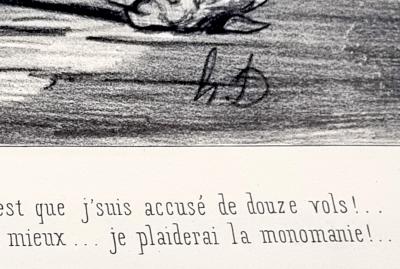 Honoré Daumier,  Les gens de Justice, lithographie, 1845 2