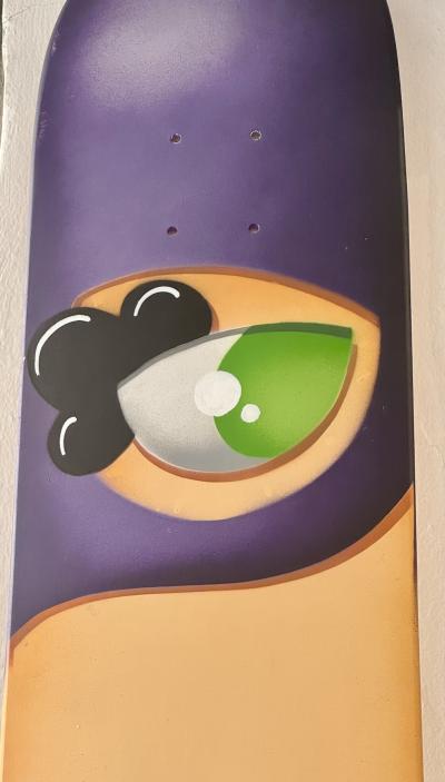 GUM - Catwoman - 2019 - Acrylique sur skateboard - Signé 2