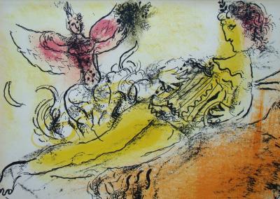 Marc CHAGALL - L’Accordéoniste, 1957 - Lithographie originale 2