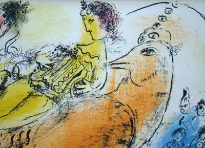 Marc CHAGALL - L’Accordéoniste, 1957 - Lithographie originale 2