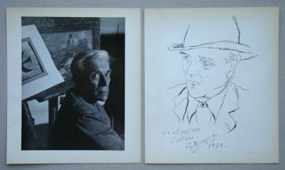 Georges BRAQUE (d'après) - Portrait, 1957 - Photographie offset 2