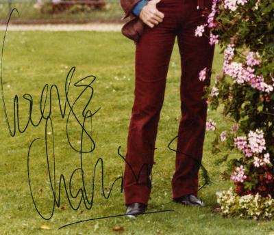 Gérard FOUQUET -  George Chakiris, Année 70, autographe original sur le tirage d'époque, cachet de l’auteur au dos 2