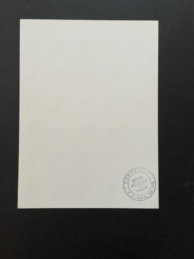 Gérard FOUQUET -  Joan Collins, Année 70, autographe original sur le tirage d’époque, cachet de l’auteur au dos 2