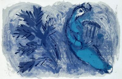 Marc CHAGALL - Le Roi David, 1956 - Lithographie originale