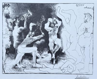 Pablo Picasso - La danse des faunes, lithographie signée planche 2