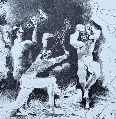 Pablo Picasso - La danse des faunes, lithographie signée planche 2