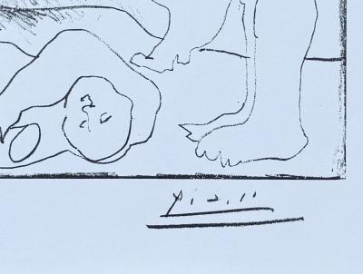 Pablo Picasso - La danse des faunes, lithographie signée planche 2