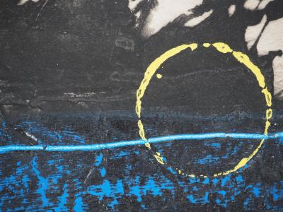 LIONEL : Composition en bleu - Gravure en carborundum signée 2