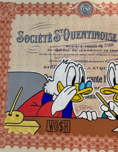 WO$h - Sans titre -  2023 - Feutres Posca sur papier - Signé 2