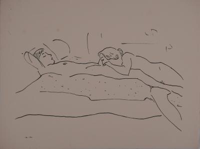 Albert MARQUET- Entre ses jambes, 1925 - Lithographie originale signée 1