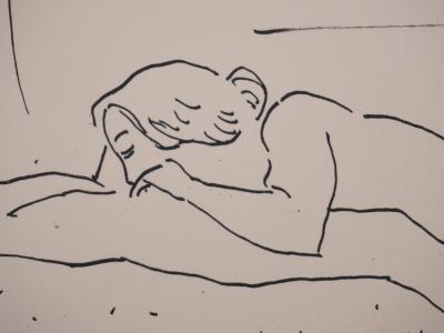 Albert MARQUET- Entre ses jambes, 1925 - Lithographie originale signée 1
