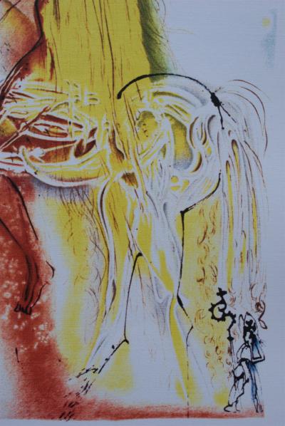 Salvador DALI (d’après) : Lady Godiva, Lithographie signée, 500ex 2