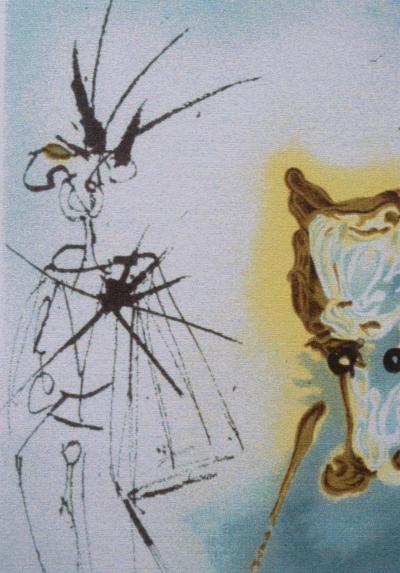 Salvador DALI (d’après) : Le Picador, Lithographie signée, 500ex 2
