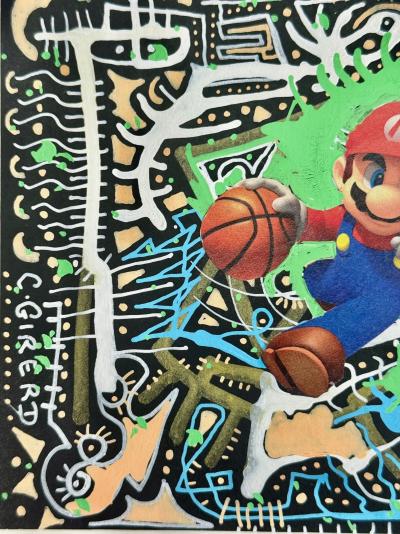 Christophe Girerd - Mario Bros - 2020 - Technique mixte sur papier - Signé 2