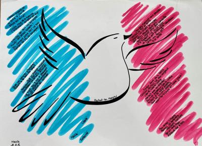 KLG - Sans titre - 2020 - Technique mixte sur papier - Signée 2
