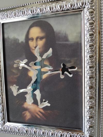 Sagrasse - I’m Sorry Mona Lisa - Résine et poudre de marbre 2
