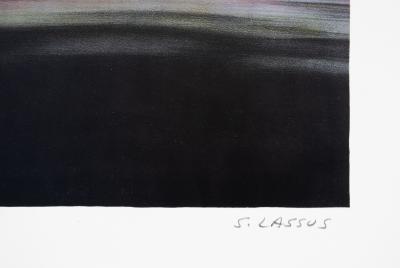 Serge LASSUS : Promenade en été, Lithographie originale signée 2