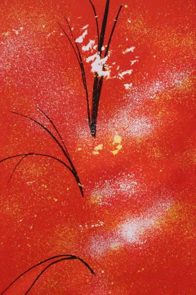 Serge LASSUS : Promenade en été, Lithographie originale signée 2