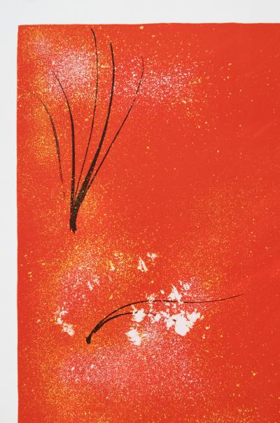 Serge LASSUS : Promenade en été, Lithographie originale signée 2