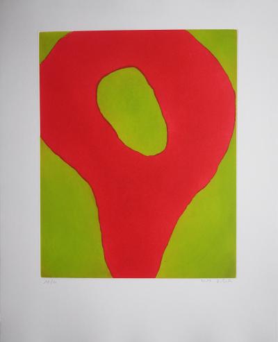 Didier Guth - Goutte Rouge, aquatinte originale - signée et numérotée 2