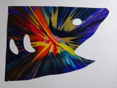 DAMIEN HIRST Shark  Spin Painting, 2009, unique