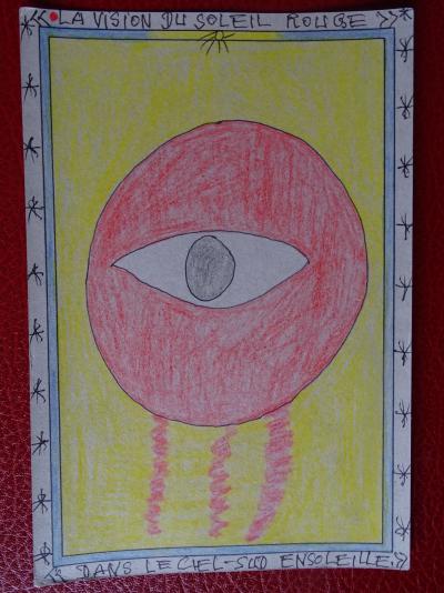 Frédéric Bruly Bouabré - Drawing, 1987 - Ink and colour pencils 2