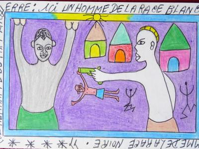 Frédéric Bruly Bouabré - Dessin, 2009 - Encre et crayons de couleur 2