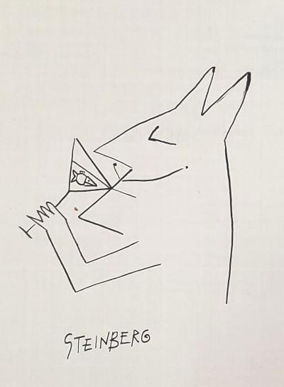 Saul Steinberg, The New Yorker, dessin original, vers 1952 2