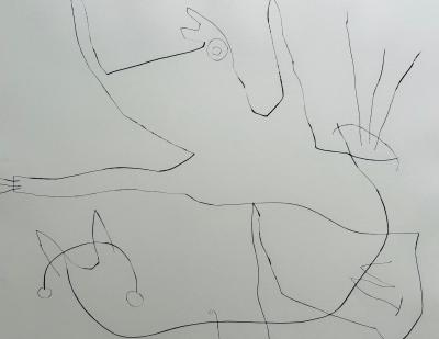 Joan MIRO - Flow of the Magnet, 1964 - Original drypoint signed in pencil 2