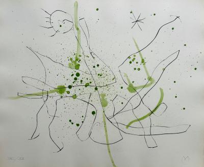 Joan MIRO - Flux de l’aimant, 1964 - Pointe-sèche et aquatinte originale signée au crayon 2