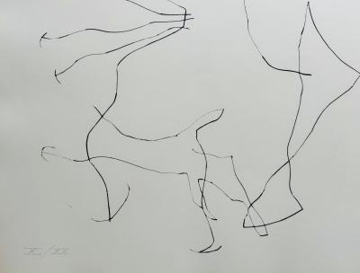 Joan MIRO - Flow of the Magnet, 1964 - Original drypoint signed in pencil 2