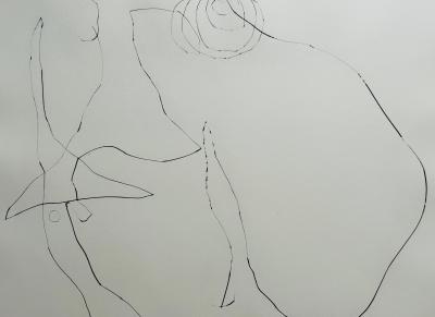 Joan MIRO - Flux de l’aimant, 1964 - Pointe-sèche originale signée au crayon 2