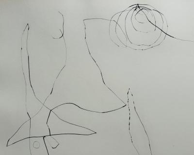 Joan MIRO - Flux de l’aimant, 1964 - Pointe-sèche originale signée au crayon 2