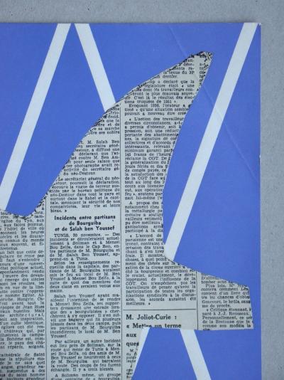 Georges BRAQUE (after) - Papier collé, 1956 - Serigraphy monogrammed 2