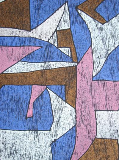 Franz EGGENSCHWILER - Offene Welt, 1996 - Gravure sur bois originale signée à la main 2