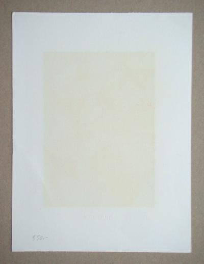 Franz EGGENSCHWILER - Offene Welt, 1996 - Gravure sur bois originale signée à la main 2