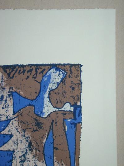 Franz EGGENSCHWILER - Engel, 1988 - Gravure sur bois originale signée à la main 2