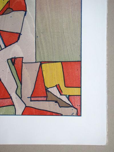 Franz EGGENSCHWILER - Baummann, 1993 - Original woodcut monogrammed 2