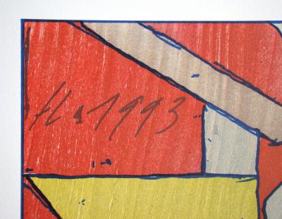 Franz EGGENSCHWILER - Baummann, 1993 - Original woodcut monogrammed 2