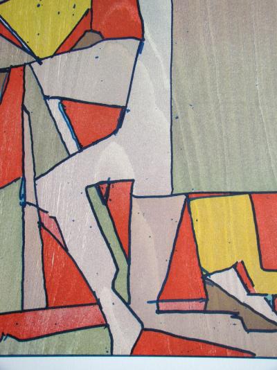 Franz EGGENSCHWILER - Baummann, 1993 - Original woodcut monogrammed 2