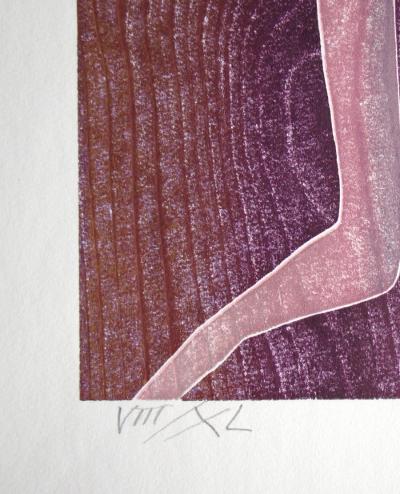 Franz EGGENSCHWILER - Vogelfrau, 1992 - Gravure sur bois originale signée à la main 2