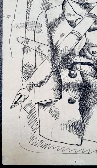 Fernand Léger - Nature morte au chapeau et à la chemise, vers 1932 - Dessin 2