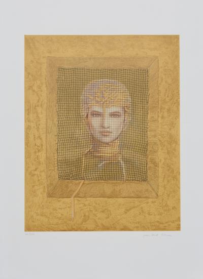 Jean-Paul CLEREN - Femme masquée-  Lithographie signée et numérotée 2