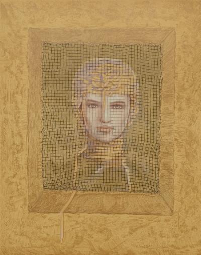 Jean-Paul CLEREN - Femme masquée-  Lithographie signée et numérotée 2